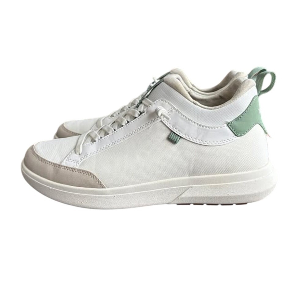 Tropicfeel Mens White Hdry Waterproof Lace Up Sneakers Shoes Size 9.5